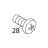Countersunk bolt M4X8 A304 Fagor FI-64 B