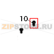 Self-tapping screw, TP3X10 TSC TX610 Self-tapping screw, TP3X10 TSC TX610Запчасть на деталировке под номером: 10
