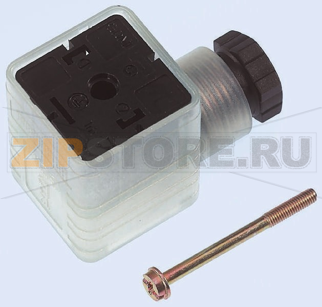 Разъем питания прямоугольный 8 А, 24 В, 3 контакта Hirschmann GDML 2016 LED 24 BLACK 