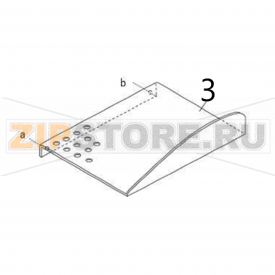 Plate (stacker) Sato DR308e Plate (stacker) Sato DR308eЗапчасть на деталировке под номером: 3Название запчасти на английском языке: Plate (stacker) Sato DR308e.