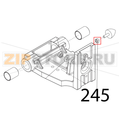 Dado es. DIN934, M6 Sirman Palladio 350 Dado es. DIN934, M6 Sirman Palladio 350Запчасть на деталировке под номером: 245