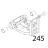 Dado es. DIN934, M6 Sirman Palladio 350