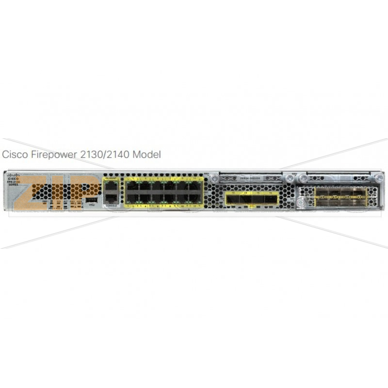 Экран межсетевой 12x10GE, 4xSFP+, 10000 IPSec, 200 Гб Cisco FPR2140-NGFW-K9 