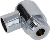 RACCORDO RUBINETTO CROMATO 1/2"M 3/8"F
