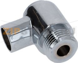 RACCORDO RUBINETTO CROMATO 1/2&quot;M 3/8&quot;F 