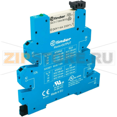 Модуль реле интерфейсный 230 V (AC), 6 A Finder 39.51.8.230.0060 
