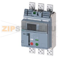 fixed-mounted molded case circuit breaker frame 1600; with RTC and 4AUX trip alarm switch S24; Icu "M" Icu=55kA @ 415V, 3-pole ETU650, LSI, In=1600A display, meas., comm. function Ir=640...1600A Isd=0.6...10xIn, Ii=1.5...15xIn N conductor protec. adjustab