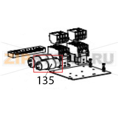 Capacitance clip Hurakan HKN-20SN2V Capacitance clip Hurakan HKN-20SN2VЗапчасть на деталировке под номером: 135
