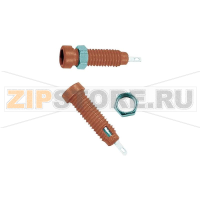 Розетка лабораторная, Ø контакта: 2 мм, красная, 1 шт Stäubli LB2-IF 