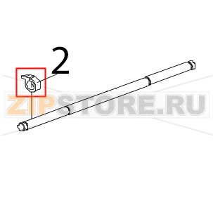 Cable tie, locking, 100mm nylon Zebra TTP-2030 Cable tie, locking, 100mm nylon Zebra TTP-2030Запчасть на деталировке под номером: 2