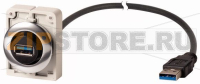 Гнездо, 1,5 M, оконцованный кабель с USB 3.0, тип A Eaton M30C-FUSB-150