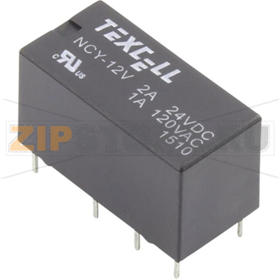 Реле электромагнитное 12 В/DC, 2 А, 1 шт Texcell NCY-12V 