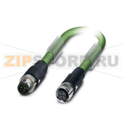Системный кабель шины Phoenix Contact SAC-5P-MSB/10,0-900/FSB SCO INTERBUS, 5-полюсн., PUR без галогенов, зеленый RAL 6017, экранирован., Штекеры прямое M12-SPEEDCON, B-кодирование, к Гнездо прямое M12-SPEEDCON, B-кодирование, Длина кабеля: 10 м.Минимальный заказ: 1 шт.Упаковка: 1 шт.