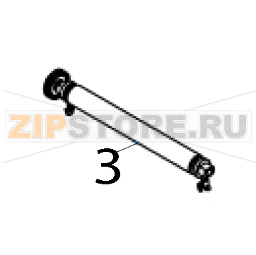 Platen roller assembly TSC DA200 Platen roller assembly TSC DA200Запчасть на деталировке под номером: 3
