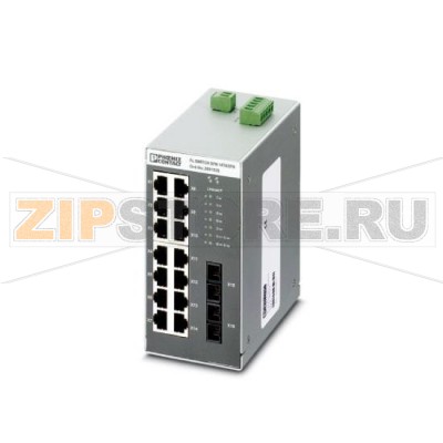 Коммутатор Ethernet Phoenix Contact FL SWITCH SFN 14TX/2FX 14 TP-RJ45-портов, автоматическое распознавание скорости передачи данных 10 или 100 МБит/с (RJ45), функция автокроссирования два оптических порта в SC-формате.Минимальный заказ: 1 шт.Упаковка: 1 шт.