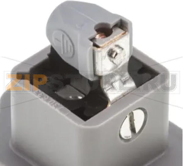 Разъем питания прямоугольный 16 A, 250 В/AC/DC, 2P, серый Hirschmann 930622106 