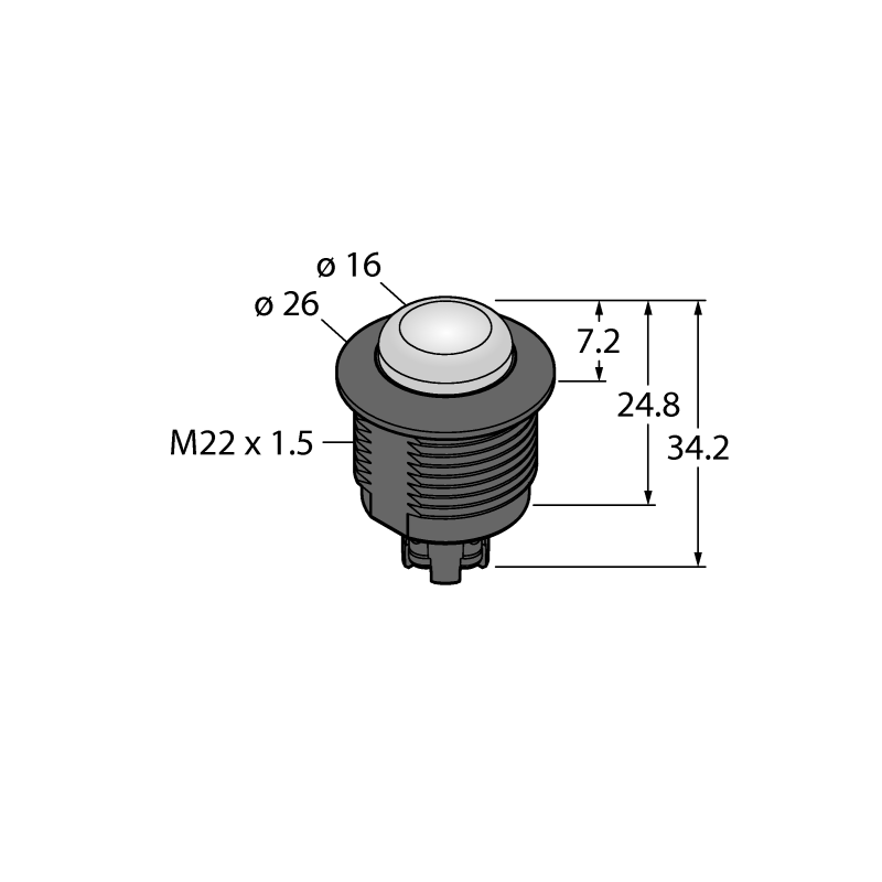 Маяк светодиодный Turck S22L2SRGB7T 