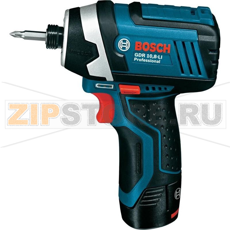 Гайковерт ударный 10.8 В, 2 Ач, Li-Ion, 2 аккумулятора, кейс Bosch GDR 10.8-LI Professional 