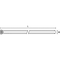 Стяжка кабельная 426 мм, прозрачная, 1 шт HellermannTyton KR8/43 PA66HS NA