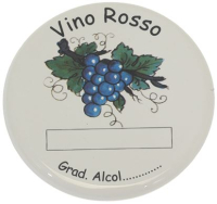 КРУГЛАЯ КЕРАМИЧЕСКАЯ ПЛАСТИНА VINO ROSS