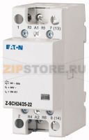 Контактор модульный 24В, 25А, 4НО Eaton Z-SCH24/25-22