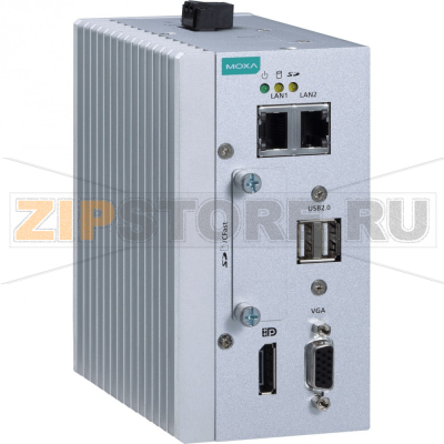 Компьютер встраиваемый 1.91 ГГц, 4 ядра, Intel Atom E3845, 4 Гб, VGA, 2xUSB 2.0 MOXA MC-1111-E4-T 