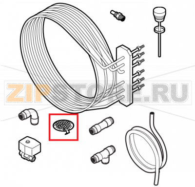 Drain filter Lainox ME061T    Drain filter Lainox ME061TЗапчасть на сборочном чертеже под номером: 3Название запчасти на английском&nbsp;языке: Drain filter Lainox ME061T