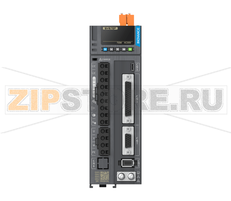 Сервопривод 220 В, 5.5 A, 0.75 кВт, CANopen, CANlink, Modbus RTU, STO, 1 фаза, IP20 Inovance SV670PS5R5I-FS-INT 