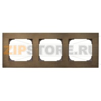 Рамка трехместная, античная латунь ABB 2CLA857300A1201