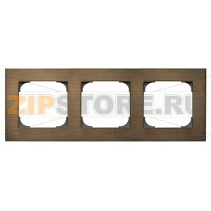 Рамка трехместная, античная латунь ABB 2CLA857300A1201 