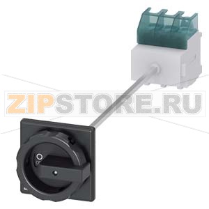 ГЛАВНЫЙ УПРАВЛЯЮЩИЙ ПЕРЕКЛЮЧАТЕЛЬ 3 ПОЛЮСА IU=63, P/AC-23A AT 400V=22KW МОНТАЖНОЕ ОСНОВАНИЕ МОНТ. РЕЙКА /МОНТАЖ ПОСР. 2 ОТВЕРСТИЙ ПОВОРОТНЫЙ ИСП. МЕХАНИЗМ ЧЕРН. Siemens 3LD2514-0TK51 