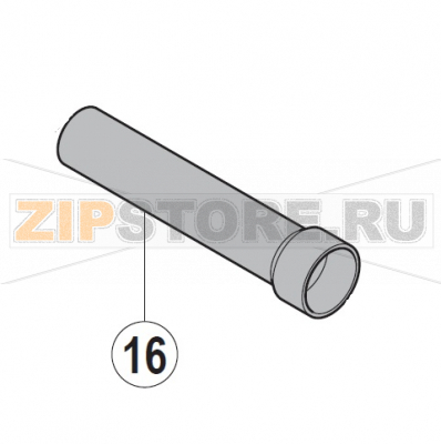 Hose Hobart UXT-10A                                                                                   Hose Hobart UXT-10AЗапчасть на сборочном чертеже под номером: 16Название запчасти на немецком языке языке: Hose Hobart UXT-10A
