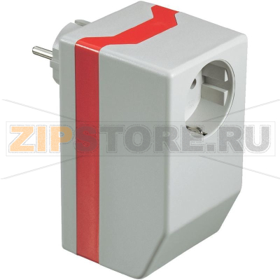 Корпус с вилкой 121x66x55 мм, пластиковый, серый, 1 шт Strapubox SG 1021 