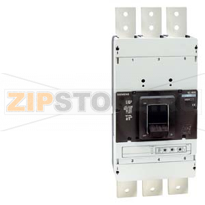 АВТОМАТИЧЕСКИЙ ВЫКЛЮЧАТЕЛЬ VL 1600L VERY HIGH SWITCHING CAPACITY ICU=100KA / 415 V AC 4 ПОЛ., ЗАЩИТА ЛИНИЙ РАСЦЕПИТЕЛЬ LCD ETU42, LSIG IN=1600A, RATED CURRENT IR=640-1600A, OVERLOAD ISD=1,5TO8XIR, II=9XIN SHORT-CIRCUIT N PROTECTED WITH EARTH FAULT Siemens 