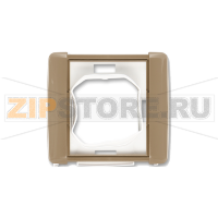 TECO Frame 1-gang, Element coffee, for electrical installation devices IP44