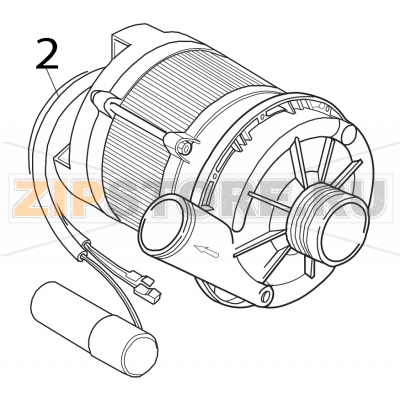 Pompa lavaggio Elettrobar Fast 161 D Pompa lavaggio Elettrobar Fast 161 DЗапчасть на деталировке под номером: 2