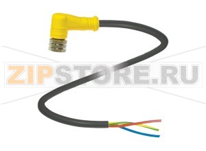Кабель датчика-исполнительного устройства Female connector V13-W-5M-PUR Pepperl+Fuchs Описание оборудованияFemale cordset, M12, 3-pin, PUR cable