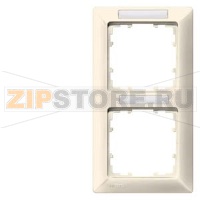 DELTA LINE ЭЛЕКТРИЧЕСКИЙ БЕЛЫЙ РАМКА 2-МЕСТНАЯ 151X80MM ВЕРТИКАЛЬНАЯ С ПОЛЕМ ДЛЯ НАДПИСИ Siemens 5TG2582-2