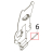 Holder plate shaft Toshiba TEC B-SX4T-GS20-QM-R