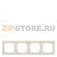 DELTA STYLE РАМКА 4-МЕСТН. ПЛАТИНОВЫЙ МЕТАЛЛИК Siemens 5TG1324-1