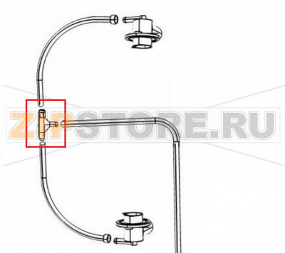 Racc. 3 vie risciacquo Silanos N700   Racc. 3 vie risciacquo Silanos N700Запчасть на 