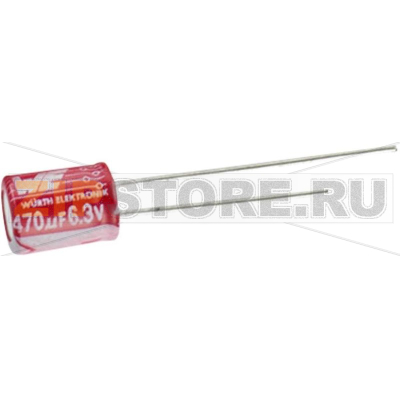 Конденсатор 220 мкФ, 6.3 В, 8х8 мм, 1 шт Würth Elektronik WCAP-PTG5 