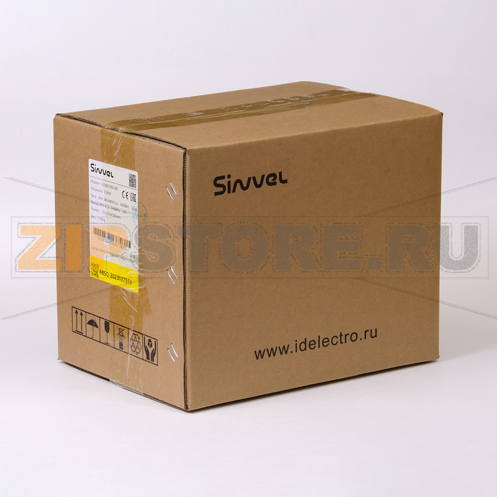 Преобразователь частоты 5.5 кВт, 3 фазы, 380 В, STO, тормозной модуль Sinvel SID300-5R5-3BS 
