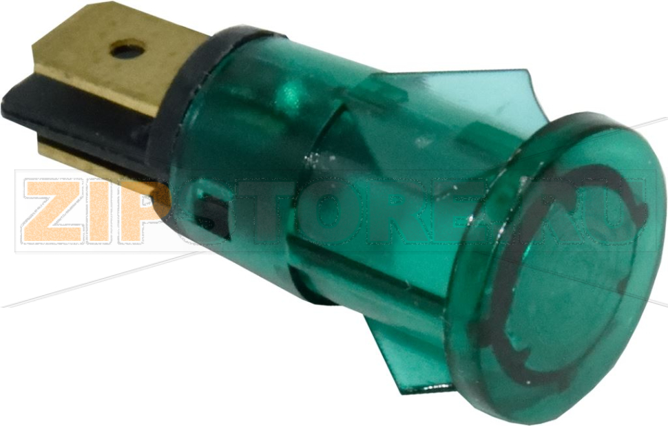 СИГНАЛЬНАЯ ЛАМПОЧКА ЗЕЛЕНАЯ 13MM 230V - 5 PZ 
