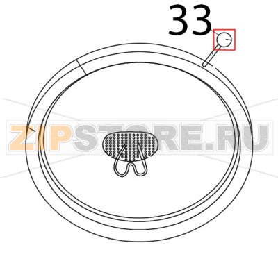 Handgrip lid Tecnoinox P70IE7 Handgrip lid Tecnoinox P70IE7Запчасть на деталировке под номером: 33