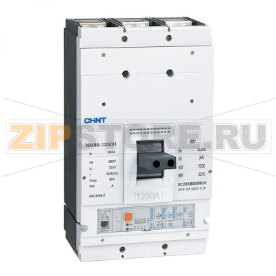 Выключатель автоматический 1250 А, 70 кА, 3 полюса Chint NM8S-1250H 