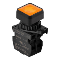 Выключатель кнопочный, Ø отверстия: 22/25 мм Autonics S2PRS-P3YUAD