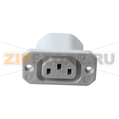 Розетка IEC, C13, 10 А, серая, 1 шт Kaiser 796/ws-GY 