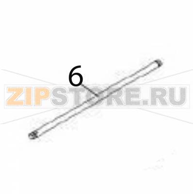 Shaft (press roller) Sato CG212DT Shaft (press roller) Sato CG212DTЗапчасть на деталировке под номером: 6Название запчасти на английском языке: Shaft (press roller) Sato CG212DT.