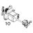 Stepping motor assembly (203 dpi/ 300 dpi) TSC TX300